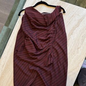 Women's burgundy-Strip set